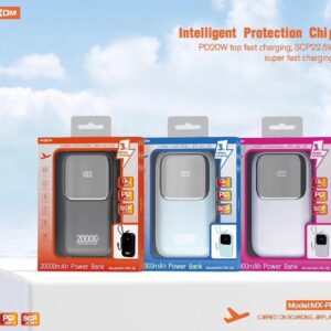 Moxom MX-PB129 3 In 1 LCD Power Bank 20K