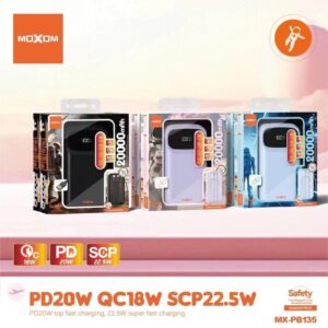Moxom MX-PB135 4 In 1 LCD Power Bank 20K