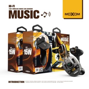 Moxom 15W Wireless Music Car Charger MX-VC12 Black