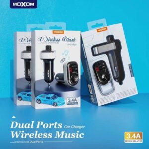 Moxom Dual Port Car Charger MX-VC25 Black