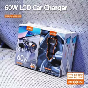 Moxom 60W Transparent LCD Car Charger MX-VC29