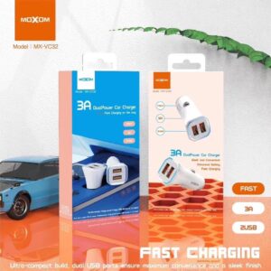 Moxom 3A Dualpower Car Charger MX-VC32